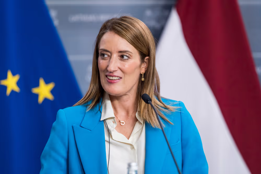 Official visit by Roberta METSOLA, EP President to Riga (Latvia) - Meeting with Evika SILIŅA, Latvian Prime Minister