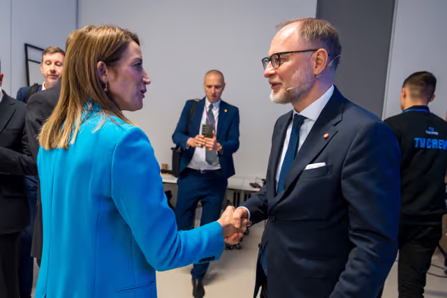 Fotografija 9: Official visit by Roberta METSOLA, EP President to Riga (Latvia) - Speech at The Rīga Conference 2025 - Unity, Security and Resilience in a Fragmented World