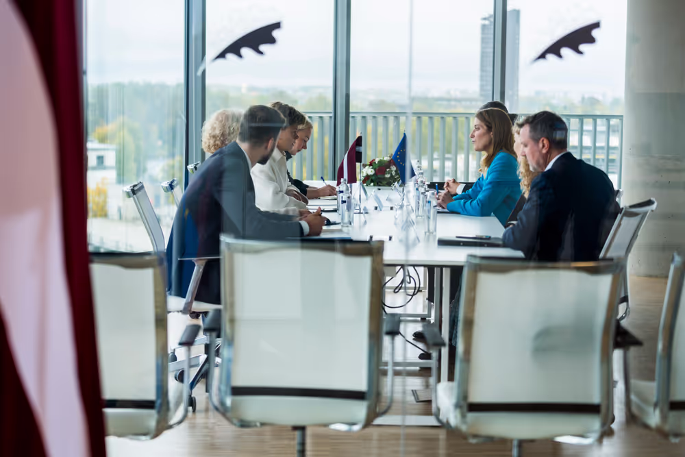 Official visit by Roberta METSOLA, EP President to Riga (Latvia) - Meeting with Baiba BRAŽE, Minister of Foreign Affairs of Latvia