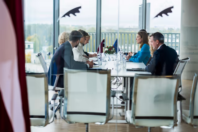 Снимка 1: Official visit by Roberta METSOLA, EP President to Riga (Latvia) - Meeting with Baiba BRAŽE, Minister of Foreign Affairs of Latvia