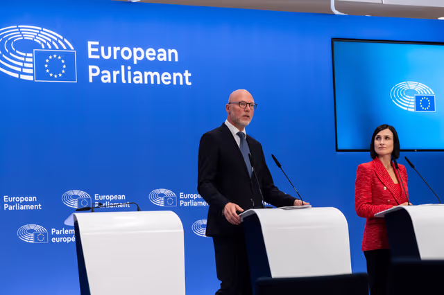 Fotagrafa 8: Press conference on simplified sustainability reporting and due diligence requirements