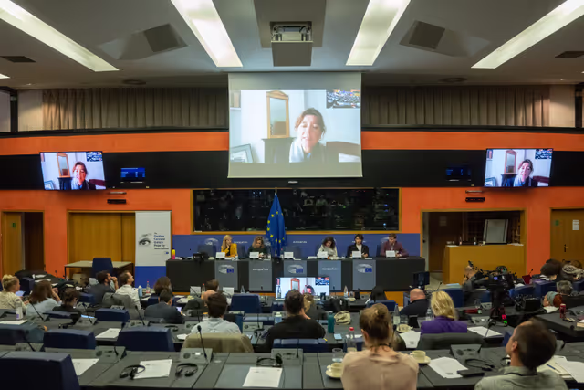 Foto 39: The Daphne Caruana Galizia Prize for journalism press seminar ' Silencing journalists' voices around the world '