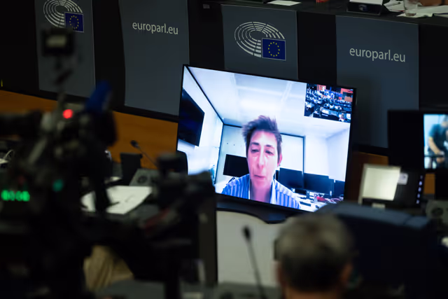 Foto 4: The Daphne Caruana Galizia Prize for journalism press seminar ' Silencing journalists' voices around the world '