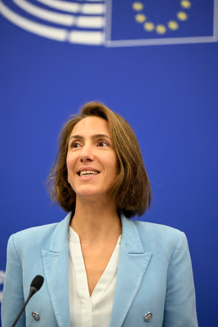 Fotografia 1: Press briefing Renew Europe