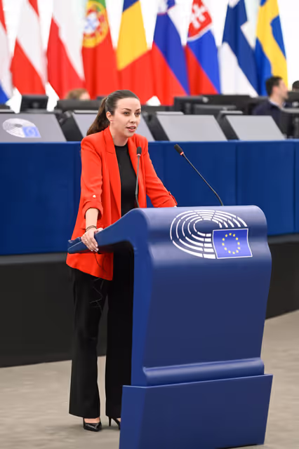 Fotografi 34: EP Plenary session - Polarisation and increased repression in Serbia, one year after the Novi Sad tragedy