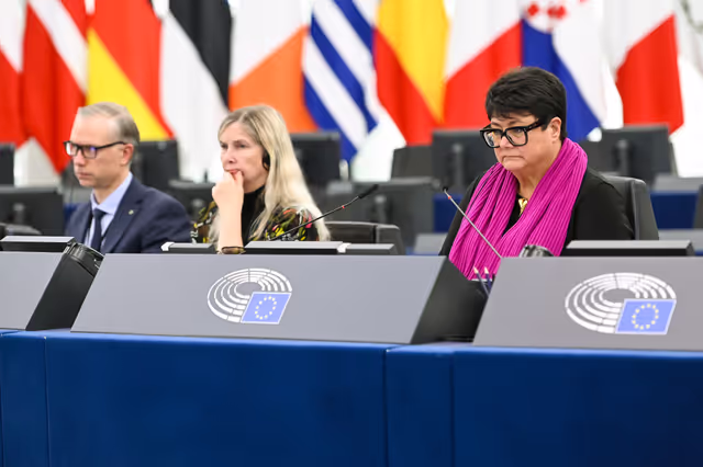 Fotografi 17: EP Plenary session - Polarisation and increased repression in Serbia, one year after the Novi Sad tragedy