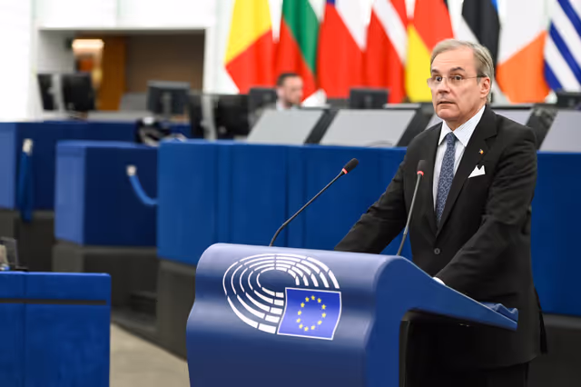 Fotografi 15: EP Plenary session - Polarisation and increased repression in Serbia, one year after the Novi Sad tragedy