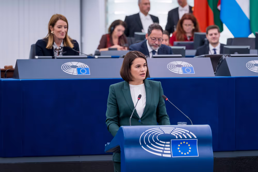 EP Plenary session - Formal Sitting with Sergey TIHANOVSKI, Sakharov Prize laureate 2020 and Sviatlana TSIKHANOUSKAYA, leader of democratic forces of Belarus