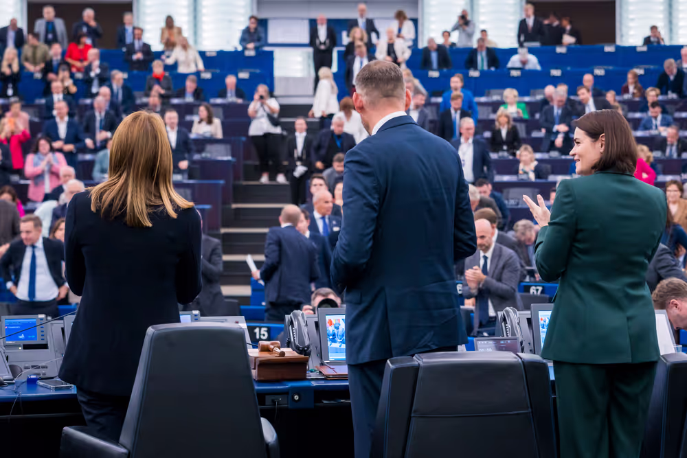 EP Plenary session - Formal Sitting with Sergey TIHANOVSKI, Sakharov Prize laureate 2020 and Sviatlana TSIKHANOUSKAYA, leader of democratic forces of Belarus