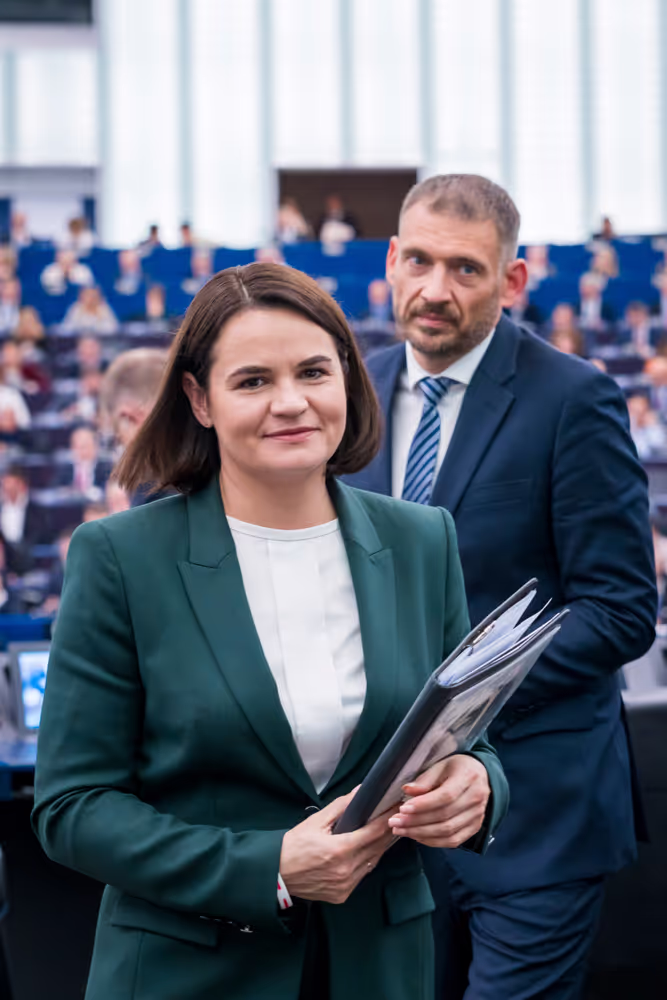 EP Plenary session - Formal Sitting with Sergey TIHANOVSKI, Sakharov Prize laureate 2020 and Sviatlana TSIKHANOUSKAYA, leader of democratic forces of Belarus