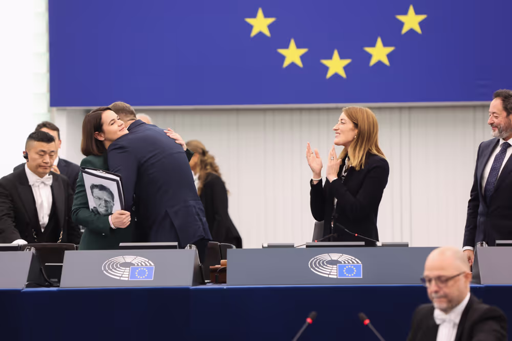EP Plenary session - Formal Sitting with Sergey TIHANOVSKI, Sakharov Prize laureate 2020 and Sviatlana TSIKHANOUSKAYA, leader of democratic forces of Belarus