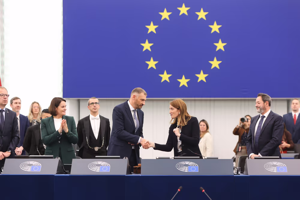 EP Plenary session - Formal Sitting with Sergey TIHANOVSKI, Sakharov Prize laureate 2020 and Sviatlana TSIKHANOUSKAYA, leader of democratic forces of Belarus