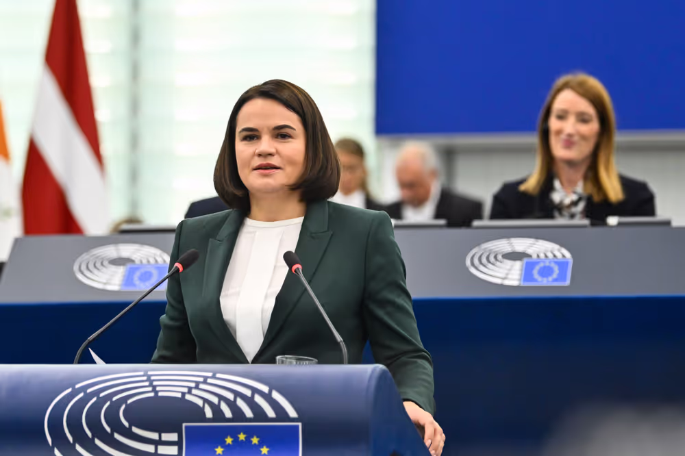 EP Plenary session - Formal Sitting with Sergey TIHANOVSKI, Sakharov Prize laureate 2020 and Sviatlana TSIKHANOUSKAYA, leader of democratic forces of Belarus