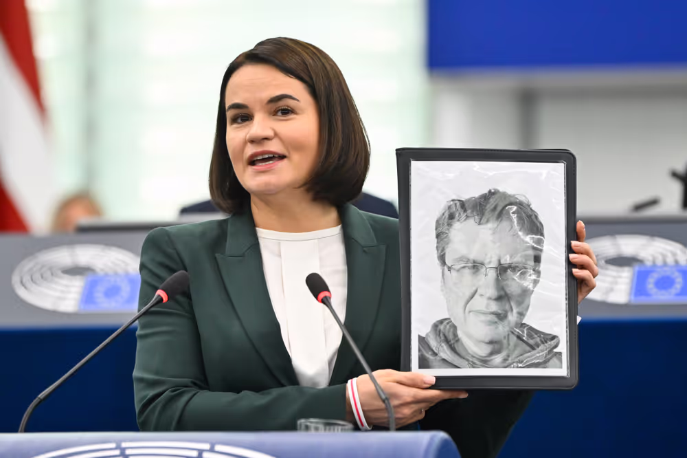 EP Plenary session - Formal Sitting with Sergey TIHANOVSKI, Sakharov Prize laureate 2020 and Sviatlana TSIKHANOUSKAYA, leader of democratic forces of Belarus