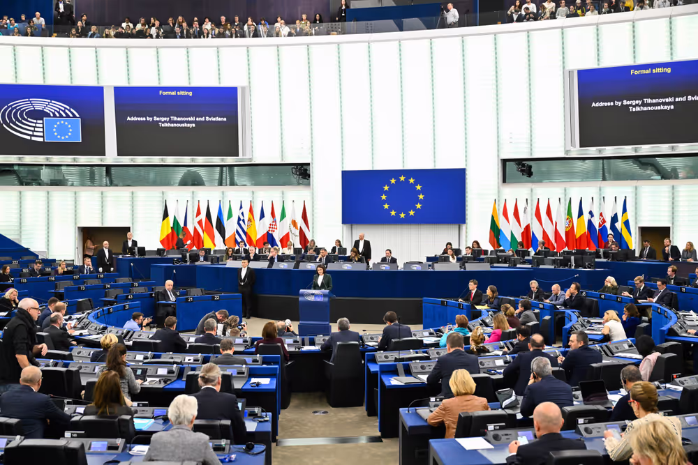 EP Plenary session - Formal Sitting with Sergey TIHANOVSKI, Sakharov Prize laureate 2020 and Sviatlana TSIKHANOUSKAYA, leader of democratic forces of Belarus