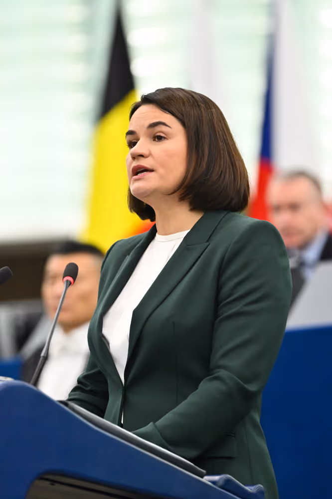 EP Plenary session - Formal Sitting with Sergey TIHANOVSKI, Sakharov Prize laureate 2020 and Sviatlana TSIKHANOUSKAYA, leader of democratic forces of Belarus