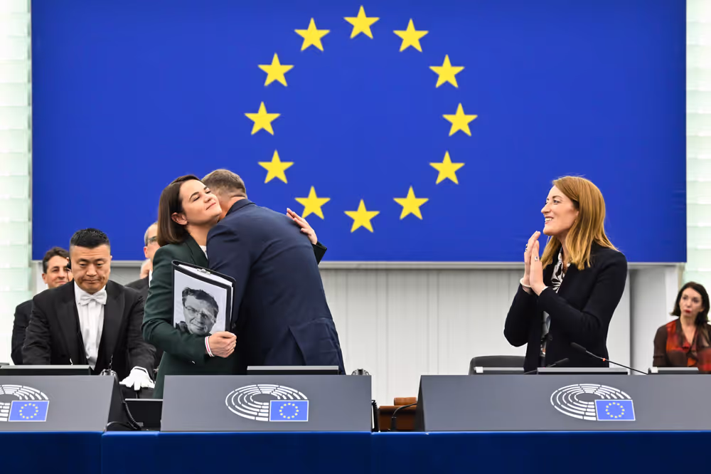 EP Plenary session - Formal Sitting with Sergey TIHANOVSKI, Sakharov Prize laureate 2020 and Sviatlana TSIKHANOUSKAYA, leader of democratic forces of Belarus
