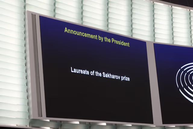 Fotografia 4: EP Plenary session - Sakharov Prize 2025: Announcement of the laureate