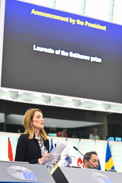 Fotografia 3: EP Plenary session - Sakharov Prize 2025: Announcement of the laureate