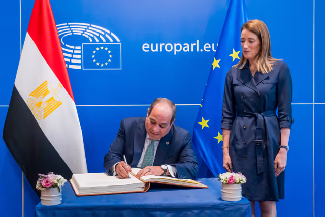 Roberta METSOLA, EP President meets with Abdel Fattah AL-SISSI, President of Egypt
