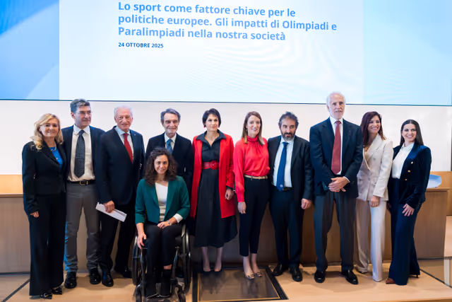 Official visit by Roberta METSOLA, EP President, to Milan (Italy) - Participation to the roundtable on Sport as a key factor in European Policy: The impact of the Olympic and Paralympic Games on our Society