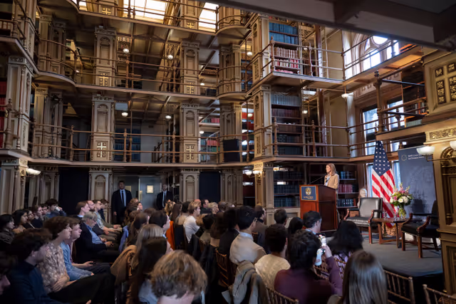 Official visit by Roberta METSOLA, EP President to Washington D.C. (United States of America) - Speech & Q&A at Georgetown University