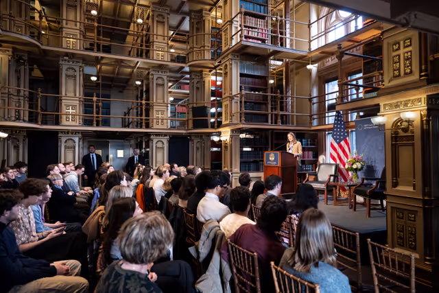 Official visit by Roberta METSOLA, EP President to Washington D.C. (United States of America) - Speech & Q&A at Georgetown University