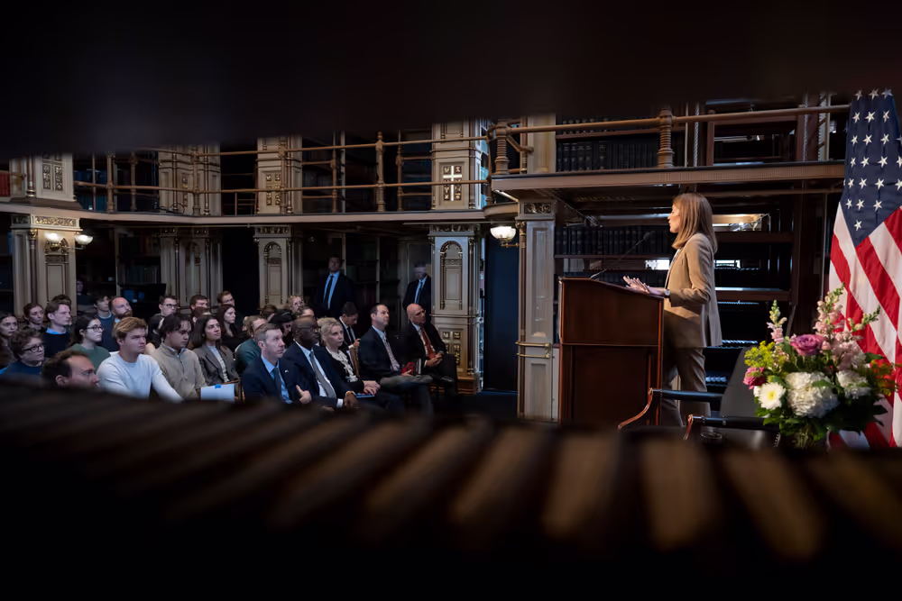 Official visit by Roberta METSOLA, EP President to Washington D.C. (United States of America) - Speech & Q&A at Georgetown University