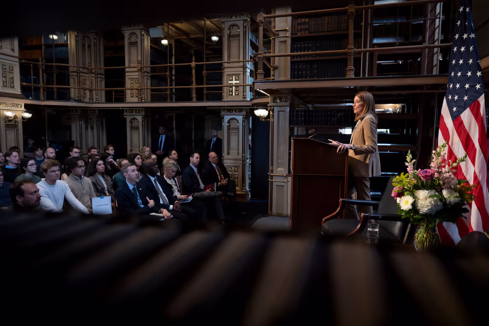 Official visit by Roberta METSOLA, EP President to Washington D.C. (United States of America) - Speech & Q&A at Georgetown University