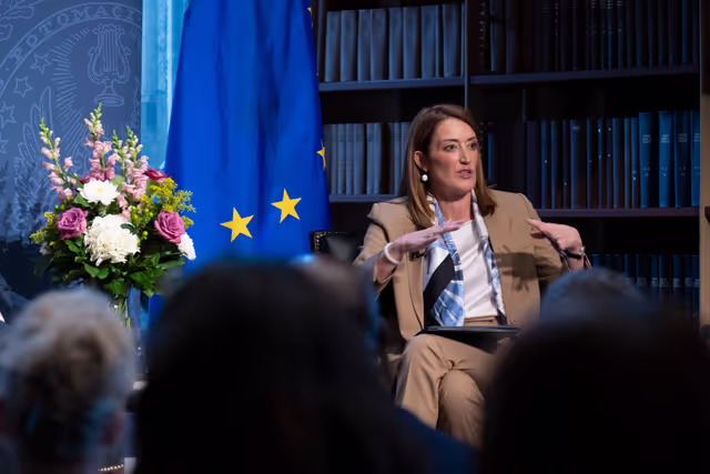 Official visit by Roberta METSOLA, EP President to Washington D.C. (United States of America) - Speech & Q&A at Georgetown University