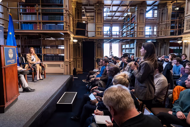 Official visit by Roberta METSOLA, EP President to Washington D.C. (United States of America) - Speech & Q&A at Georgetown University