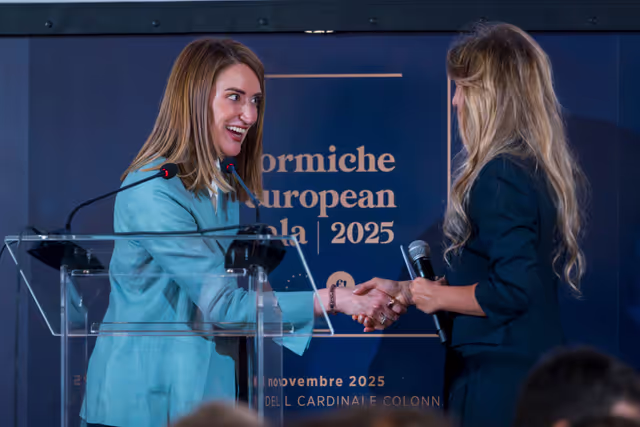 Foto 2: Official visit by Roberta METSOLA, EP President, to Rome (Italy) - Speech at the Formiche European Dinner