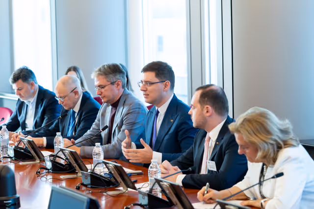 Vice-President Victor NEGRESCU meets with Alexander ROGOBETE, Romanian Health Minister