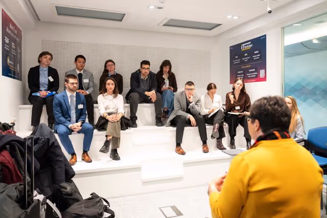 Photo 20: Sabine VERHEYEN meets with the  European Charlemagne Youth Prize