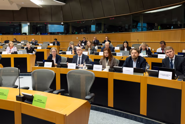 Fotografia 25: CONT - Hearing on MFF 1 and MFF 5, Security and Defence with Executive Vice-President Henna VIRKKUNEN and Commissioner Andrius KUBILIUS, in the presence of ECA reporting Members Mihails KOZLOVS (MFF Heading 1), and Marek OPIOLA (MFF Heading 5)