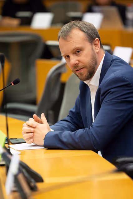 Fotografia 13: CONT - Hearing on MFF 1 and MFF 5, Security and Defence with Executive Vice-President Henna VIRKKUNEN and Commissioner Andrius KUBILIUS, in the presence of ECA reporting Members Mihails KOZLOVS (MFF Heading 1), and Marek OPIOLA (MFF Heading 5)