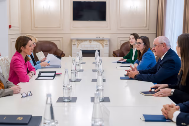 Official visit by Roberta METSOLA, EP President to Chisinau (Moldova) - Meeting with Alexandru MUNTEANU, Moldovan Prime Minister