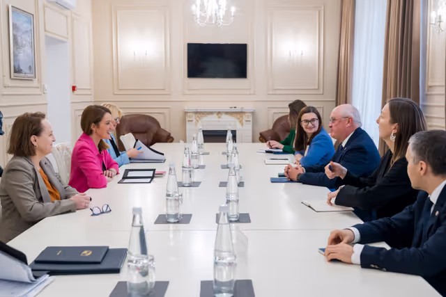 Official visit by Roberta METSOLA, EP President to Chisinau (Moldova) - Meeting with Alexandru MUNTEANU, Moldovan Prime Minister