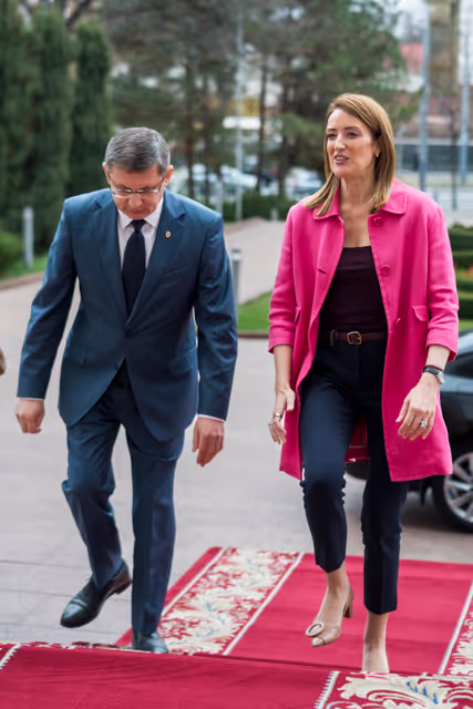 Official visit by Roberta METSOLA, EP President to Chisinau (Moldova) - Meeting with Igor GROSU, Speaker of the Moldovan Parliament and visit at the Parliament of the Republic of Moldova