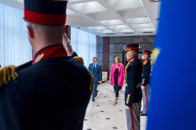 Official visit by Roberta METSOLA, EP President to Chisinau (Moldova) - Meeting with Igor GROSU, Speaker of the Moldovan Parliament and visit at the Parliament of the Republic of Moldova