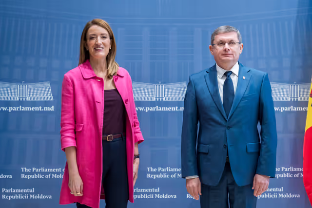 Official visit by Roberta METSOLA, EP President to Chisinau (Moldova) - Meeting with Igor GROSU, Speaker of the Moldovan Parliament and visit at the Parliament of the Republic of Moldova