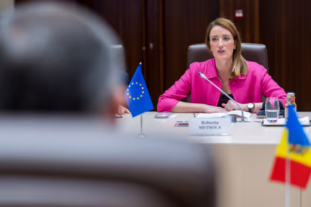 Official visit by Roberta METSOLA, EP President to Chisinau (Moldova) - Meeting with Igor GROSU, Speaker of the Moldovan Parliament and visit at the Parliament of the Republic of Moldova