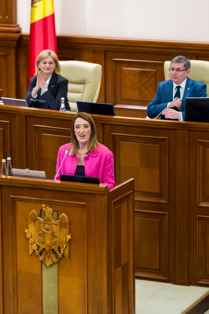 Official visit by Roberta METSOLA, EP President to Chisinau (Moldova) - Formal address by Roberta METSOLA, EP President, to the Parliament of the Republic of Moldova