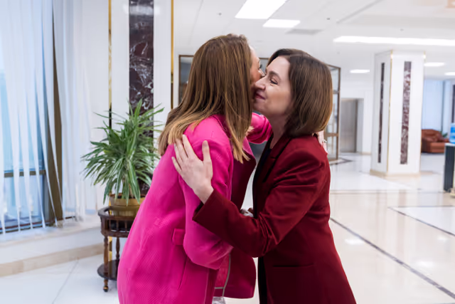 Φωτογραφία 3: Official visit by Roberta METSOLA, EP President to Chisinau (Moldova) - Meeting with Maia SANDU, President of Moldova