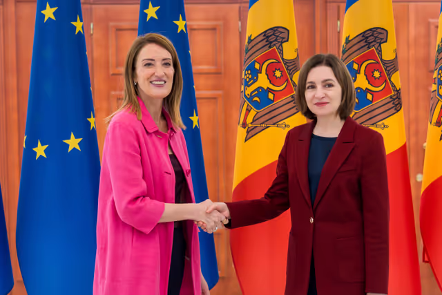 Official visit by Roberta METSOLA, EP President to Chisinau (Moldova) - Meeting with Maia SANDU, President of Moldova