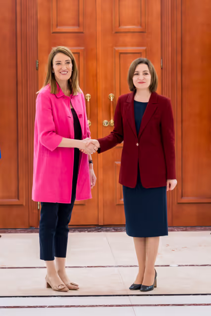 Official visit by Roberta METSOLA, EP President to Chisinau (Moldova) - Press conference by Roberta METSOLA, EP President and Maia SANDU, President of Moldova