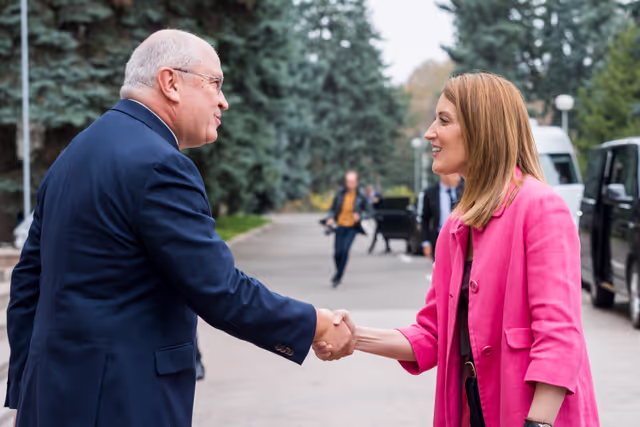 Official visit by Roberta METSOLA, EP President to Chisinau (Moldova) - Meeting with Alexandru MUNTEANU, Moldovan Prime Minister