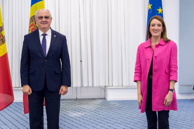 Official visit by Roberta METSOLA, EP President to Chisinau (Moldova) - Meeting with Alexandru MUNTEANU, Moldovan Prime Minister