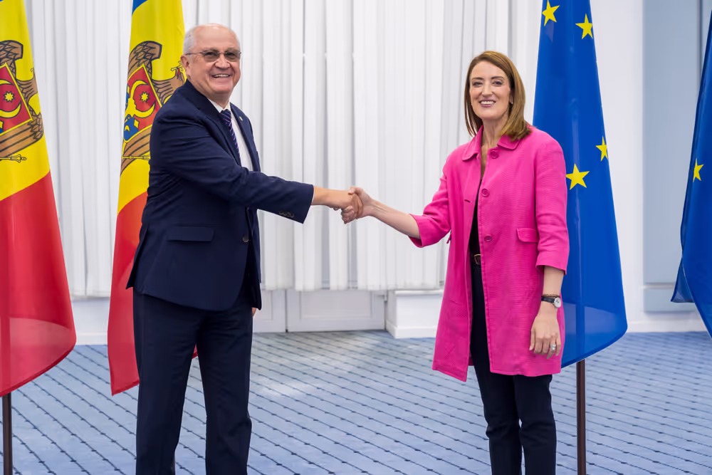 Official visit by Roberta METSOLA, EP President to Chisinau (Moldova) - Meeting with Alexandru MUNTEANU, Moldovan Prime Minister