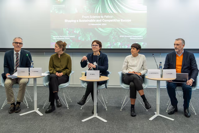 Foto 1: STOA - From Research to Policy: Shaping a Sustainable and Competitive Europe